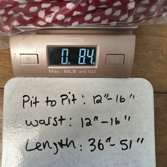 Tiare Hawaii Cheyenne Off The Shoulder Cover-up Maxi Dress cotton Red Dot OS - Picture 9 of 9